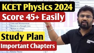 How to Score 45  KCET 2024 Chemistry  Important Chapters and Study Plan  KCET2024 [upl. by Jempty]