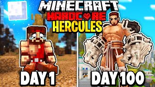 I Survived 100 Days as HERCULES in Minecraft Heres What Happened [upl. by Gianni152]