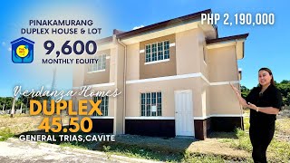 House Tour 57  Murang Duplex House and Lot thru PagIBIG General Trias Cavite  Verdanza Homes [upl. by Leboff243]