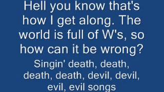 Death Death devil devil devil devil evil evil evil evil song Voltaire with Lyrics [upl. by Root255]