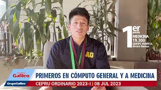 PRIMER PUESTO EN CÓMPUTO GENERAL  CEPRU UNSAAC Ordinario 2023I [upl. by Arathorn]