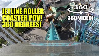 Jetline Roller Coaster 360 Degree POV Grona Lund Sweden Virtual Reality VR [upl. by Aciemaj797]