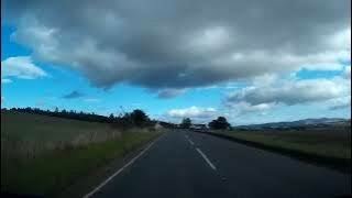 Autumn Road Trip Drive With Music St Ninians Church On History Visit To Alyth Perthshire Scotland [upl. by Iggep200]