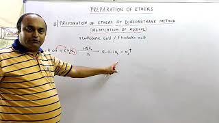 09 Ethers Preparation 03 Diazomethane method [upl. by Aihsekat]