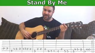 Fingerstyle Tutorial Stand By Me  w TAB Guitar Lesson [upl. by Anod947]