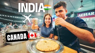 We Finally Made It HOME  Canada🇨🇦 to India🇮🇳  Raw Travel Vlog✈️ PEEKAPOO [upl. by Ynnatirb]