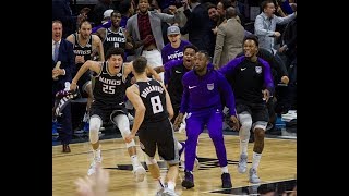 BOGDAN BOGDANOVIC GAME WINNER THREE VS LAKERS ALL ANGLES amp FAN REACTIONS [upl. by Eibbor82]