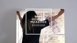 Dunelm  How to Measure Outside the Recess for Blinds [upl. by Treborsemaj]