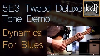 5E3 Tweed Deluxe Tone Demo  Dynamics for Blues [upl. by Ellimaj730]