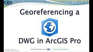 Georeferencing a DWG in ArcGIS Pro [upl. by Draper]