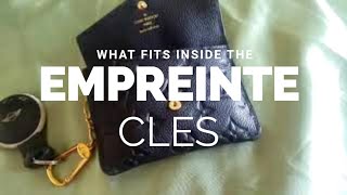 What fits insideLouis Vuitton Empreinte Noir Cles key pouch [upl. by Upton]