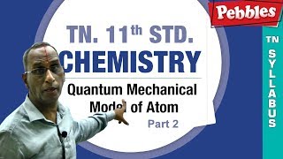 TN11th Std Chemistry  Quantum Mechanical Model of Atom  New Syllabus  2018  Part2 [upl. by O'Neil]