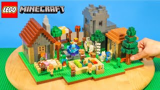 I BUILT a LEGO Minecraft Village… [upl. by Nerred83]