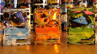 Blastoise Venusaur Charizard EX Pokemon Cards BCBM [upl. by Quintus]