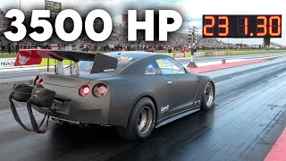 3500 HP Nissan GTR Runs INSANE 6s 14 Mile At TX2K24 Finals [upl. by Illac]