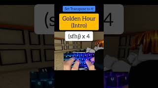 Golden Hour Easy Roblox Piano Tutorial [upl. by Phillis]