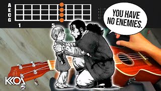 ARUARIAN DANCE  Vinland Saga x Nujabes I HAVE NO ENEMIES Ukulele Tutorial [upl. by Wons]