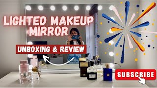 Lighted Makeup Mirror  Unboxing amp Review 2024 [upl. by Goddart]