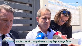 «Η ελληνική Δικαιοσύνη δεν παρασύρθηκε» Η πρώτη δήλωση Λιγνάδη μετά την αποφυλάκιση  OPEN TV [upl. by Akemhs]