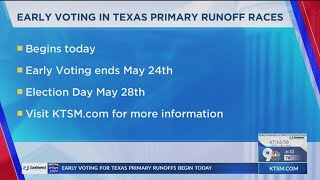 Early voting in Texas Primary runoff races begins Monday [upl. by Elleraj]