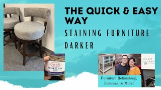 How to Use a Gel Stain to make your Wood Furniture Darker  Change Light tone wood into a Dark Tone [upl. by Ninon]