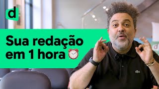 DICAS para fazer a REDAÇÃO DO ENEM em 1 HORA  PLANTÃO [upl. by Idnac93]