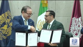 Firma de Convenio IPN  UNAM” en el marco del Día Mundial del Medio Ambiente 2024 [upl. by Neeuq]