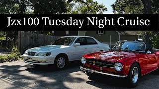 Jzx100 Cresta Tuesday Night Car Show [upl. by Klecka867]