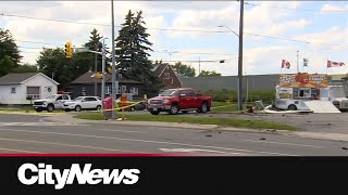 1 dead 8 injured after crash in Oshawa police [upl. by Sula576]