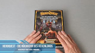 AUSGEPACKT HeroQuest Erweiterung  Rückkehr des Hexenlords  Hero Quest Unboxing [upl. by Nylanej304]