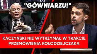 Kaczyński nie wytrzymał szarży Kołodziejczaka quotGówniarzuquot [upl. by Della]