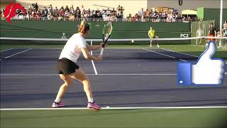 Simona Halep Forehand and Backhand in Slow Motion  WTA Tennis Technique [upl. by Rollo]