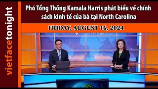 Vietface Tonight  Phó TT Kamala Harris phát biểu về chính sách kinh tế của bà tại North Carolina [upl. by Armstrong]