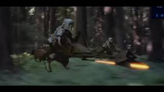 Speeder Bike Chase sequence sound FX ROTJ [upl. by Atidnan]