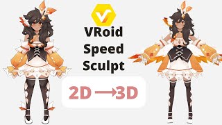 【Vroid Studio】Vroid speed sculpt Vtuber model  vtuber 【Moe Bun】speedsculpt Vroid Studio [upl. by Ensoll717]