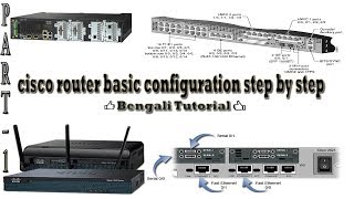 How to Configure Cisco Router Step by Step Part1  Basic Cisco Router Configuration  Packet Tracer [upl. by Sikko]