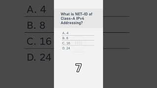 MCQ64  Understanding ClassA IPv4 Addressing What is the NETID [upl. by Ailema]