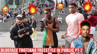 Blueface  Thotiana Public Freestyle PT2 [upl. by Ackler]