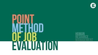 Point Method of Job Evaluation [upl. by Ynaffital952]