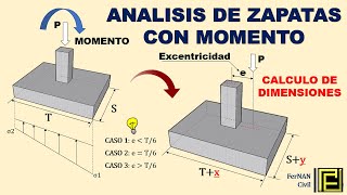 EXCENTRICIDAD EN ZAPATAS  ACCION DEL MOMENTO [upl. by Dreeda892]