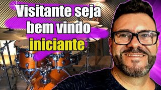 💫COMO TOCAR CORINHO VISITANTE SEJA BEM VINDO TUTORIAL BATERIA INICIANTE [upl. by Rausch199]