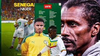 Le 11 type probable de Aliou Cissé Sénégal vs Niger avec Noah Fadiga Lamine Camara [upl. by Chiang]