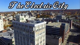 A Flight Around Downtown Scranton  The Electric City [upl. by Aenet796]