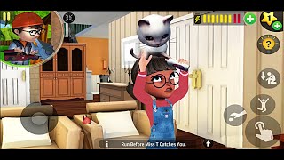 Nick amp Tani  Funny Story Miss T  Cat Tani  Funny Gameplay Angry Tani Prank [upl. by Nemlaz80]