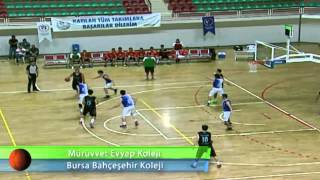 Mürüvvet Evyap Koleji  Bursa Bahçeşehir Koleji Basketbol Yarı Final Maçı [upl. by Aizirk5]