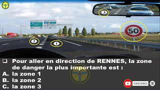 Test type examen Code Rousseau 2023  Code de la route France 2023 [upl. by Koerlin]