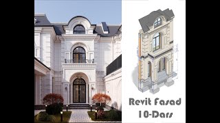 Revit Classic fasad 10dars Karnizlar 2qism [upl. by Bridwell]