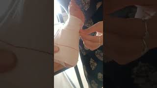 How to wrap crepe bandage on ankle crepebandage [upl. by Nirhtak]