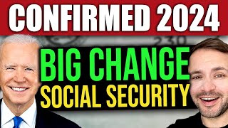 CONFIRMED Social Security BIG CHANGE in 2024 to SSI SSDI VA SS [upl. by Onairda913]