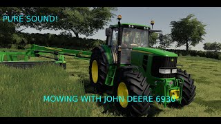 John Deere 6930 mowing Pure sound The Northen Coast fs19 [upl. by Aihselat]